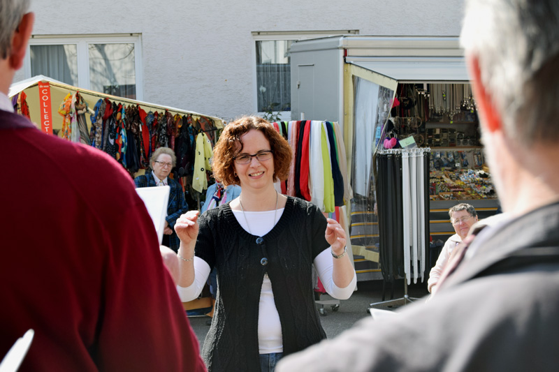 Michaela dirigiert d'Rebl�us