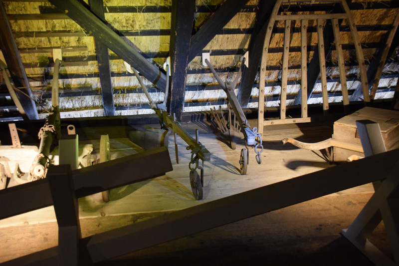 Ger�te in der Tenne des Vogtsbauernhofes